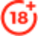 18+ age restriction icon